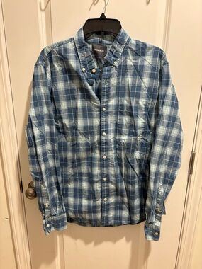 Bonobos Blue & Light Blue Checked Button-Down Shirt - Men's